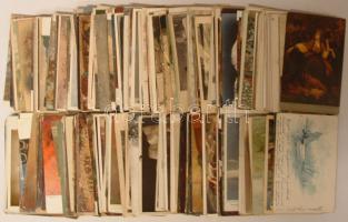 320 db régi motívum képeslap benne szinészképek, Stengel, művész, művészet, militaria stb.