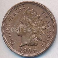 Amerikai Egyesült Államok 1905. 1c Br "Indián" T:2
USA 1905. 1 Cent Br "Indian" ...
