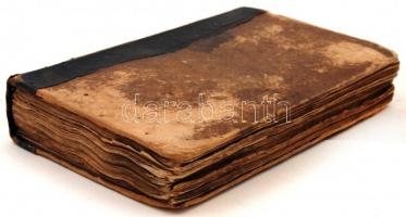 Kókai Benedek: Szent Krisztus atyafiság könyve. Pest, é. n., Bucsanszky Alajos. Kopott félbőr kötésb...