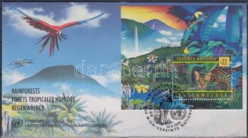 1998 50 éves a WHO blokk Mi 9 FDC-n