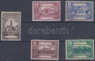 5 db konzuli illetékbélyeg