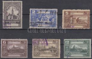 6 db konzuli illetékbélyeg
