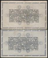 1946. 500.000Adópengő (2x) mindkettő hátoldalán látványos lemezhibák T:II+,II