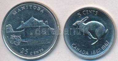 Kanada 1967-1992. 5c + 25c T:2
Canada 1967-1992. 5 Cents + 25 Cents C:XF