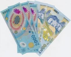 Románia 1992-1999. 500L-10.000L (10x) közte több I-es is T:vegyes Romania 1992-1999. 500 Lei - 10.000 Lei (10x) with some UNC C:mixed