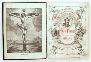 [Mercurelli, Franz:] Das große illustrierte christliche Hausbuch. Leben und Leiden unseres Erlösers Jesu Christi und de jungfräulichen Gottesmutter Maria. Ulm, é. n., J. Ebner'schen Buchhandlung. Számos illusztrációval. Kopott, kicsit laza bőrkötésben, egyébként jó állapotban. /  In a bit worn out and loose leather binding, otherwise in good condition.