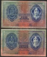 1907. 20K tévnyomat (ismeretlen?!) dátumban "-2" + 1907. hetes számjegyen áthúzódó függőle...