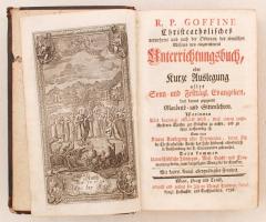 Goffine, R. P.: Christcatholisches vermehrtes und nach der Ordnung des römischen Missales neu einger...