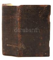 Biblia sacra to gest Biblj Swata a neb Wssecka Swata Pjsma, Starého y Nowého Zákona. Brzeg, 1745, Samuel Trautmann. Kicsit laza, megviselt bőrkötésben, egyébként jó állapotban. /  In a bit loose, worn out leather binding, otherwise in good condition.