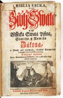 Biblia sacra to gest Biblj Swata a neb Wssecka Swata Pjsma, Starého y Nowého Zákona. Brzeg, 1745, Sa...