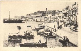 Valletta, Grand Harbour, Quay, boats