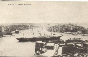 Malta, Grand Harbour, steamship