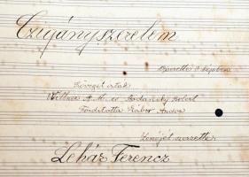 cca 1940-1950 Kálmán Imre Tatárjárás c. debütáló operettjének, Lehár Ferenc Cigányszerelem c. operet...