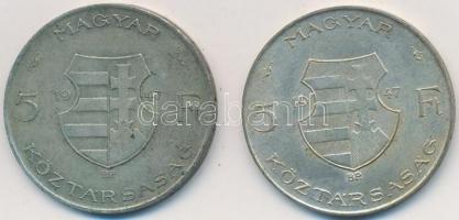 1947. 5Ft Ag "Kossuth" (2x) T:2-,3
Adamo F8.1