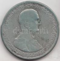 1930. 5P Ag "Horthy jobbra" T:3 patina Adamo P8