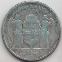 1930. 5P Ag "Horthy jobbra" T:3 patina
Adamo P8