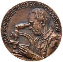 Tóth Sándor (1933-) DN "X éves egészségügyi szolgálatért" Br emlékplakett (108mm) T:2