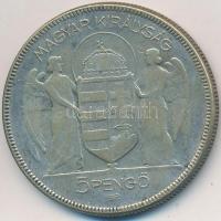1930. 5P Ag "Horthy jobbra" T:3
Adamo P8