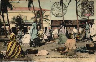 Saint-Louis, Avenue de Guet N'Dar, market, merchants