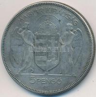 1930. 5P Ag "Horthy jobbra" T:3
Adamo P8
