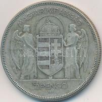 1930. 5P Ag "Horthy jobbra" T:3
Adamo P8