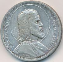 1938. 5P Ag "Szent István" T:2,2- Adamo P8.1