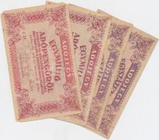 1946. 12db-os vegyes adópengő bankjegy tétel T:vegyes