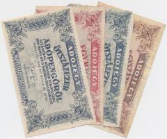 1946. 12db-os vegyes adópengő bankjegy tétel T:vegyes