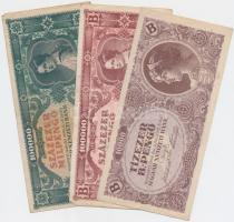 30db-os vegyes magyar bankjegy tétel, közte pengők és inflációs pengők T:vegyes