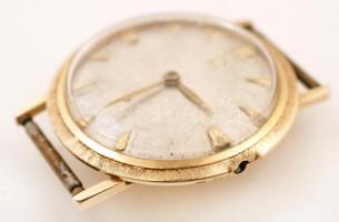 cca 1950 Arany omega karóra. 14 K arany tokkal, nem működő szerkezettel / Golden watch 14 C. Needs r...