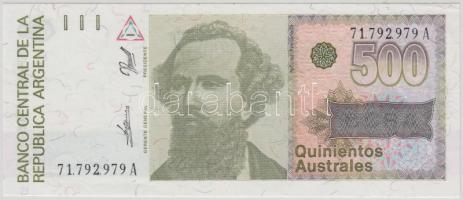 Argentína 1985-1990. 500A T:I Argentina 1985-1990. 500 Australes C:UNC