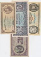30db-os vegyes magyar bankjegy tétel, közte pengők, inflációs pengők, forintok T:vegyes