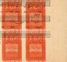 Okmánybélyegek 76db Próba- ill. Tévnyomat