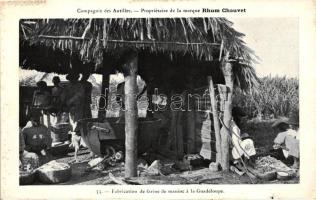 Guadeloupe folklore, Production of cassava flour (b)