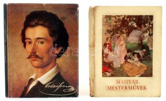 3 db művészeti könyv-Petrovics Elek(szerk.): Magyar mesterművek. Bp., 1936, Pesti Napló ajándéka elő...