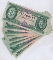 1962-1975. 10Ft (8x) T:II,II- szép papír