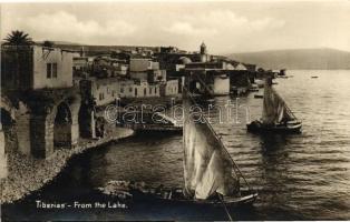Tiberias, lake, sailing ships