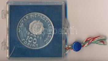 1980. 100Ft "Szovjet-magyar közös űrrepülés" T:PP Eredeti plombált MNB plasztiktokban