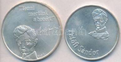 1973. 50Ft Ag + 100Ft Ag "Petőfi" pár MNB tokban T:BU