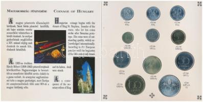 1993. 10f-200Ft 11x különféle db, szettben (egylapos betét), benne 200Ft Ag "MNB" T:BU Adamo FO26