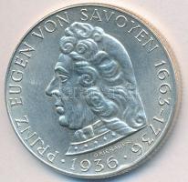Ausztria 1936. 2Sch Ag "Szavolyai Jenő herceg" T:2 Austria 1936. 2 Schilling Ag "Eugen von Savoyen" C:XF