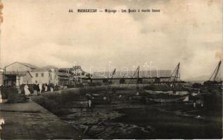 Mahajanga, Majunga; Quay, ships (EK)