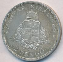 1936. 2P Ag "Liszt Ferenc" T:2,2- Adamo P7.3