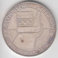 Ausztria 1976. 100Sch Ag "Innsbruck - XII. téli olimpia / Lesikló sánc" T:2 (PP) Austria 1976. 100 Schilling Ag "Winter Olympics Innsbruck / Ski take-off ramp" C:XF (PP)