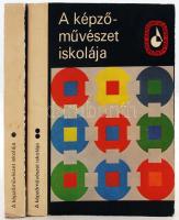A képzőművészet iskolája I-II.(A festészet, grafika, szobrászattechnikai eljárásai; A rajz, festészet, a grafika és a szobrászat újabb eszközei és eljárásai, a restaurálás, a térábrázolás, a fény- és színtan, a művészeti anatómia). Bp., Képzőművészeti Alap Kiadóvállalata. Kiadói papírkötés, egyik borítója sérült, egyébként jó állapotban.