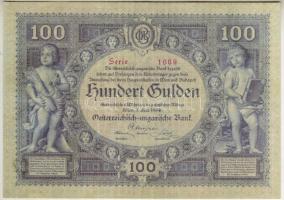 1884. 100Ft fakszimile (cseh) T:I