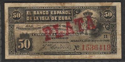 Kuba/spanyol gyarmat 1896. 50c T:II R!