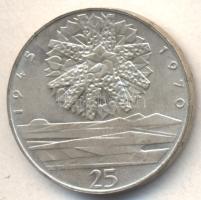 Csehszlovákia 1970. 25K Ag "A Felszabadulás 25. évfordulója" T:2 Czechoslovakia 1970. 25 Korun Ag "25th Anniversary of Liberation" C:XF