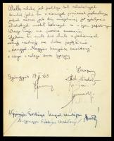 1965 Dr. Sötér István, Kossuth díjas, Herder-díjas író, irodalomtörténész 9 soros saját kezű ajánlása lapon