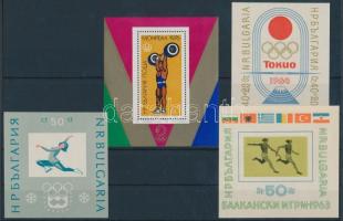 1963-1976 Olympics blocks, 1963-1976 Olimpia blokkok